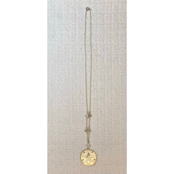 Vintage Sterling Silver Sand Dollar Necklace Marked J&C Ferrara Co Inc Doves - Picture 4 of 4
